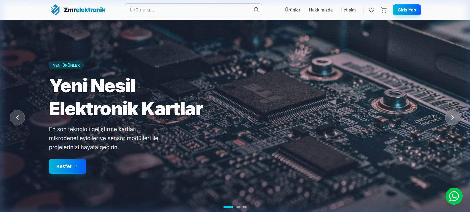 ZMR Elektronik Mağaza Ekran Görüntüsü